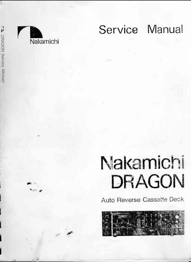 Nakamichi Dragon Service Manual pdf