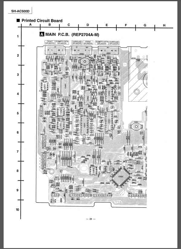 Technics SH-AC500D Service Manual Schematic pdf